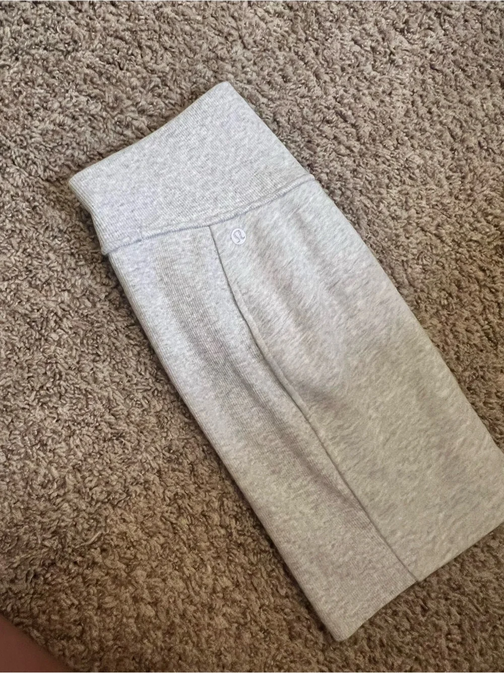 lululemon athletica Light Gray Ponte Mini Skirt